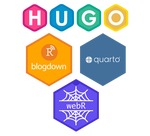 Hugo blogdown posts with in-browser interactive code chunks using webR and Quarto
